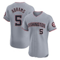 BIPIHUC W.Nationals #5 CJ Abrams Player Gray Elite Road Replica Stitched Jerseys