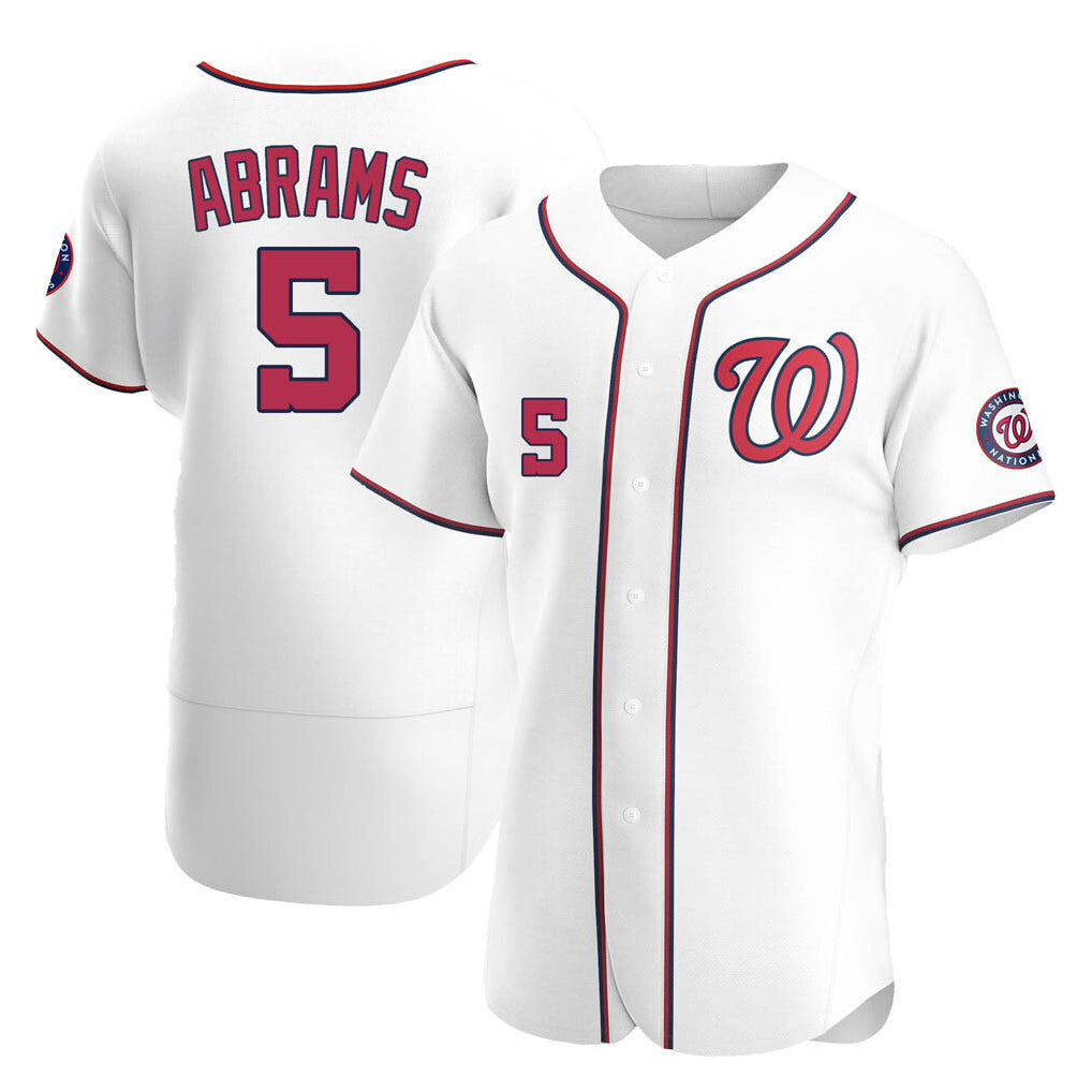 BIPIHUC W.Nationals #5 CJ Abrams Player White Alternate Elite Stitched Jerseys