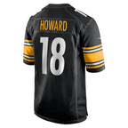 BIPIHUC P.Steelers #18 Will Howard Black Team Game Jersey