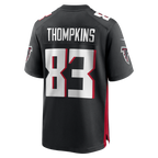 BIPIHUC A.Falcons #83 Deven Thompkins Black Team Game Jersey