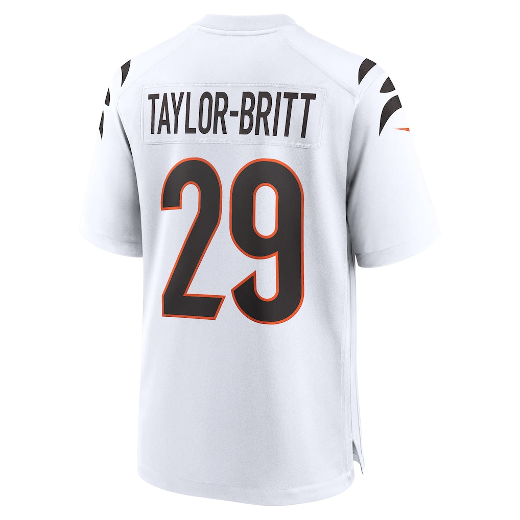 BIPIHUC C.Bengals #29 Cam Taylor-Britt White Game Jersey