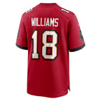 BIPIHUC TB.Buccaneers #18 Josh Williams Red Team Game Jersey