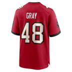BIPIHUC TB.Buccaneers #48 JT Gray Red Team Game Jersey
