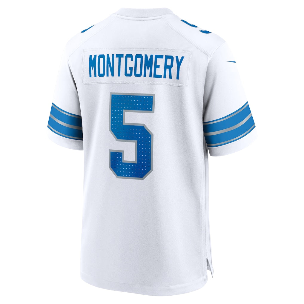 BIPIHUC D.Lions #5 David Montgomery White Game Jersey