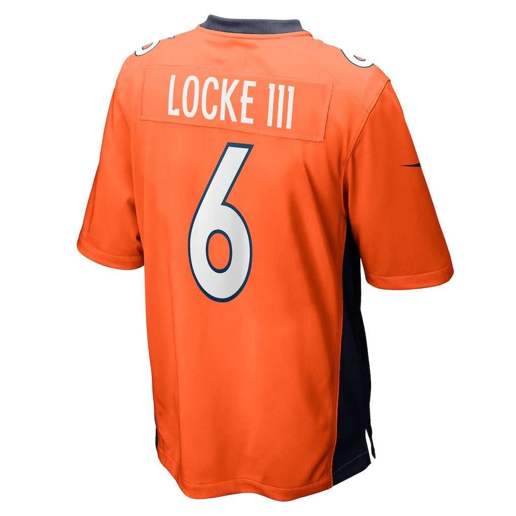 BIPIHUC D.Broncos #6 P.J. Locke Orange Game Player Jersey
