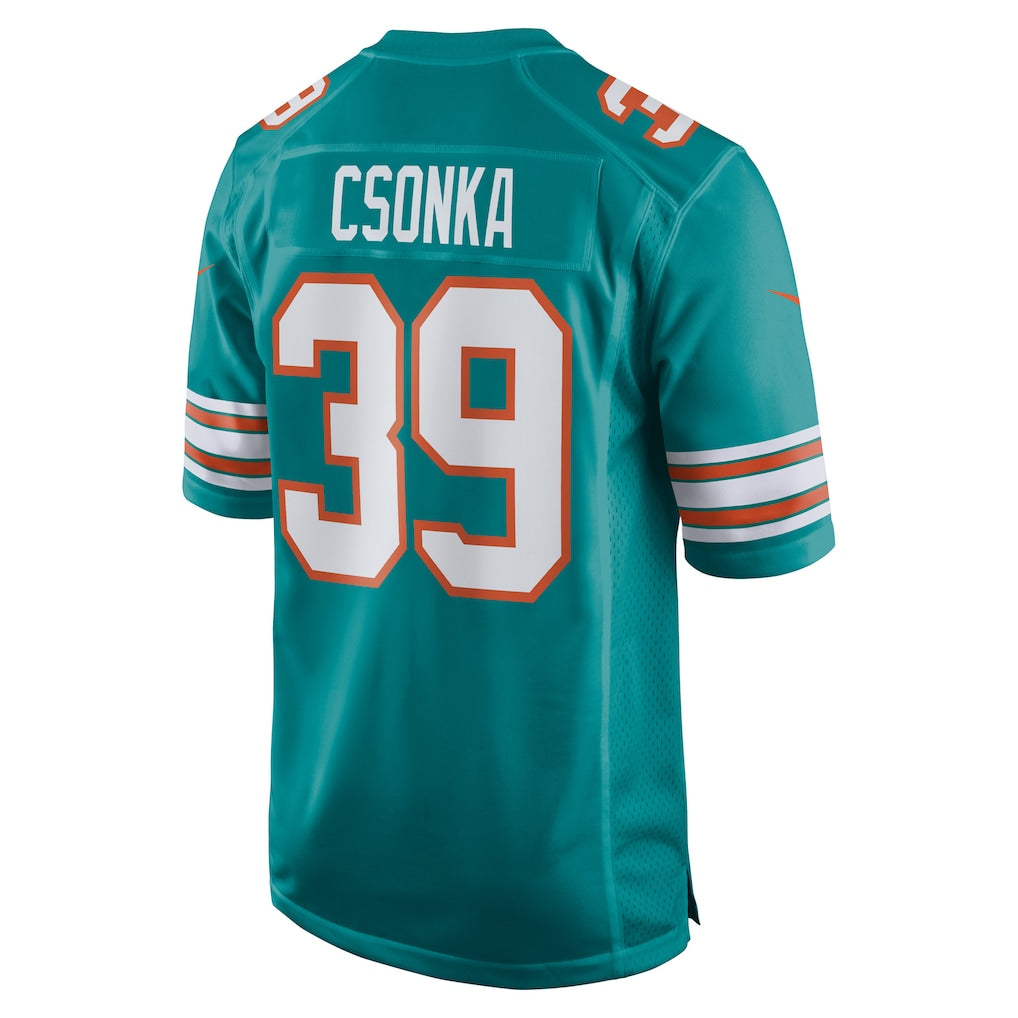 BIPIHUC M.Dolphins #39 Larry Csonka Aqua Retired Player Jersey