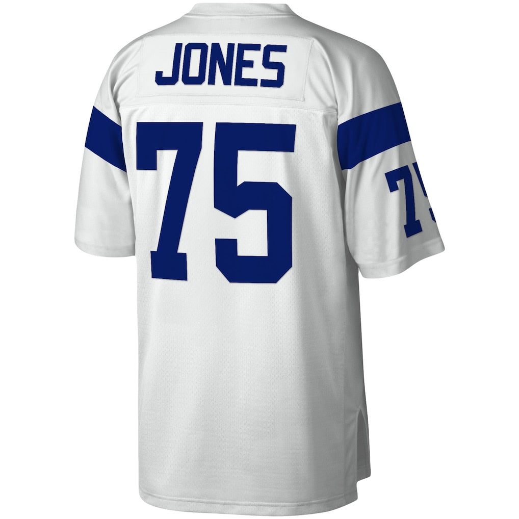 BIPIHUC LA.Rams #75 Deacon Jones Mitchell & Ness White Legacy Replica Jersey