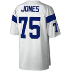 BIPIHUC LA.Rams #75 Deacon Jones Mitchell & Ness White Legacy Replica Jersey