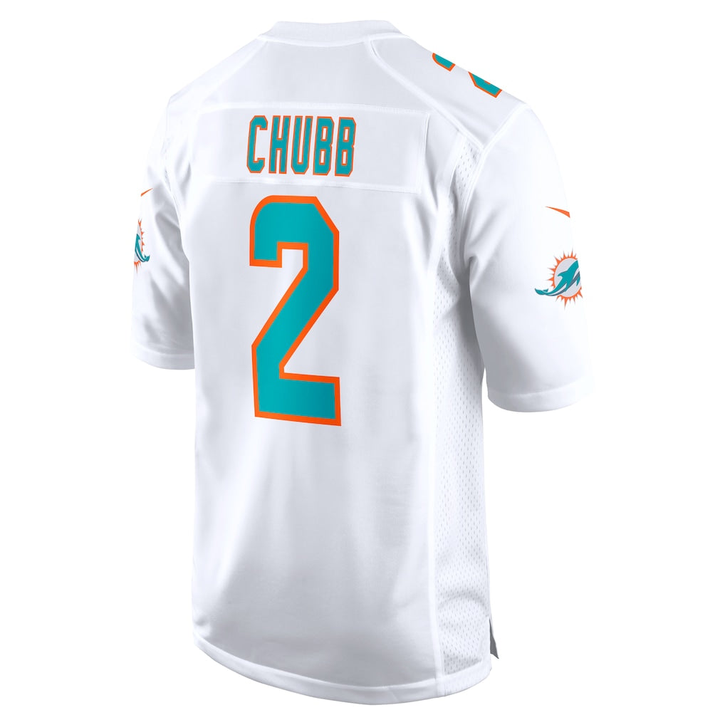 BIPIHUC M.Dolphins #2 Bradley Chubb White Game Player Jersey