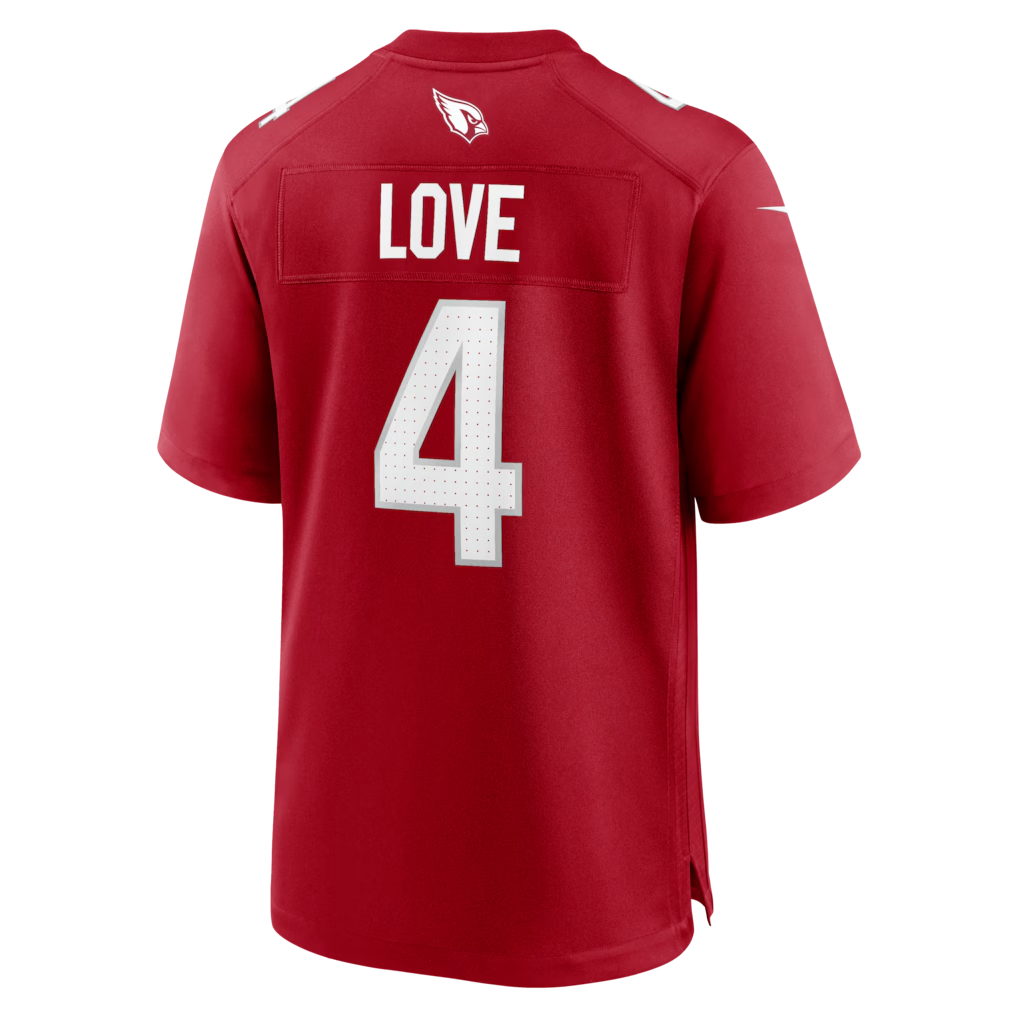 BIPIHUC A.Cardinals #4 Jeremiyah Love Red Game Player Stitched Jersey