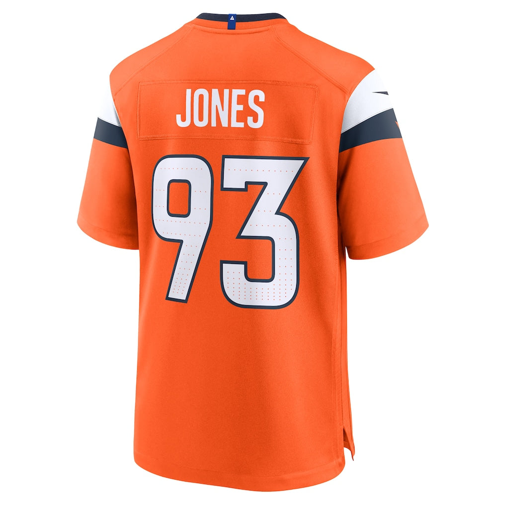 BIPIHUC D.Broncos #93 D.J. Jones Orange Team Game Jersey