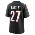 BIPIHUC C.Bengals #27 Jordan Battle Black Team Game Jersey