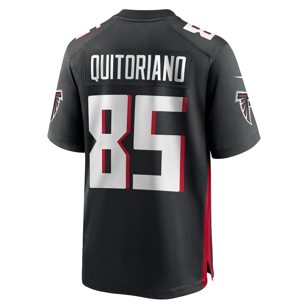 BIPIHUC A.Falcons #85 Teagan Quitoriano Black Team Game Jersey