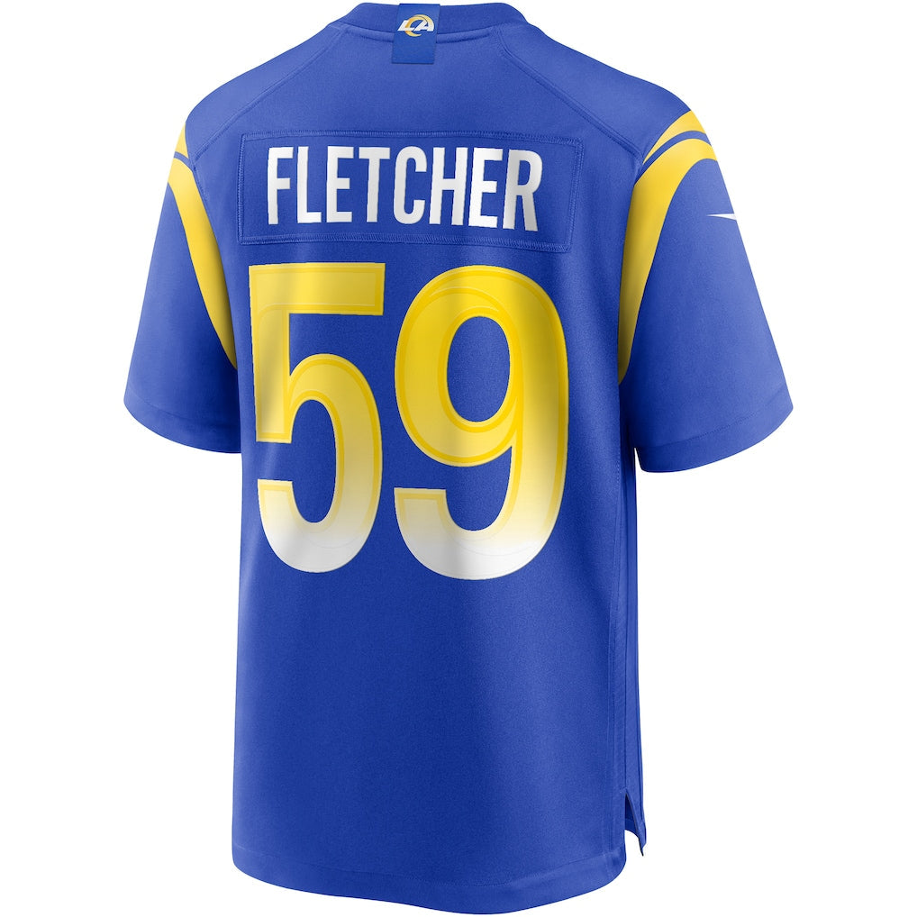 BIPIHUC LA.Rams #59 London Fletcher Royal Game Retired Player Jersey