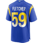 BIPIHUC LA.Rams #59 London Fletcher Royal Game Retired Player Jersey