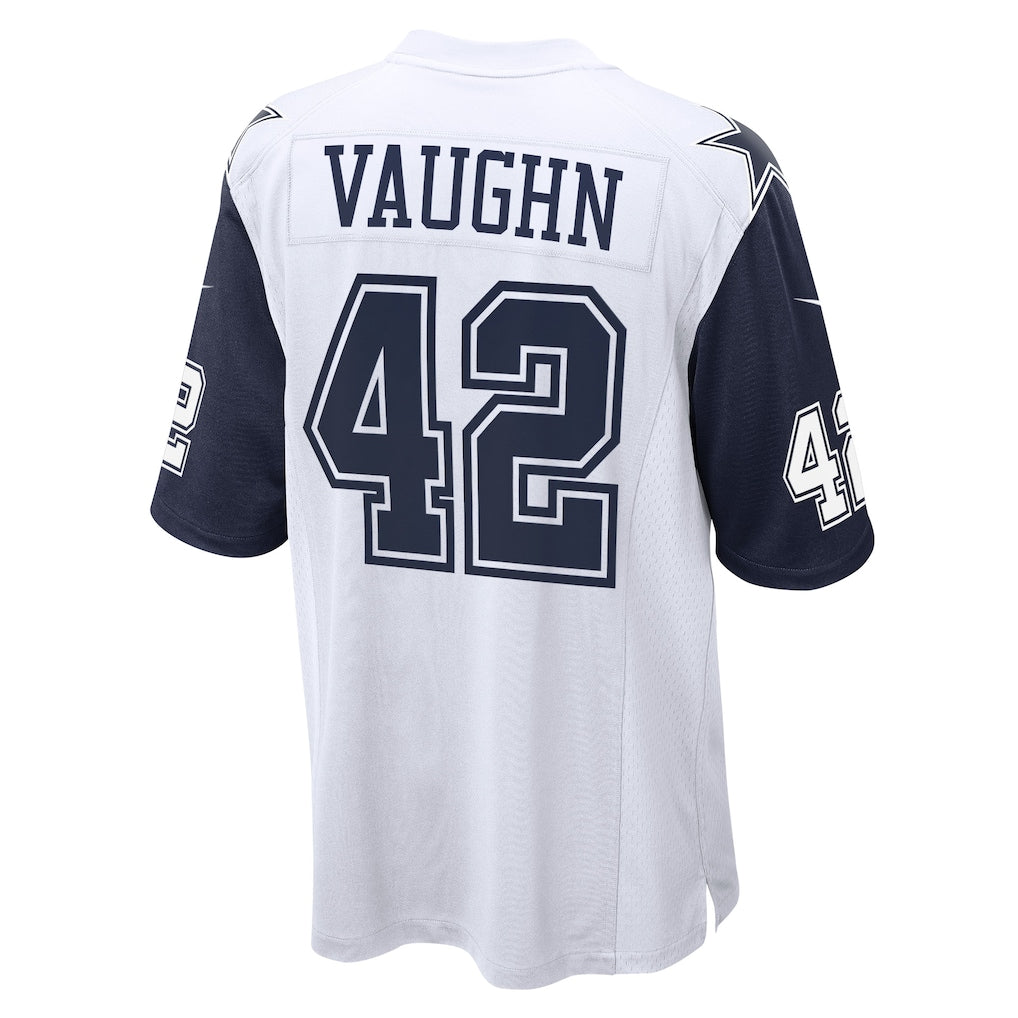 BIPIHUC D.Cowboys #42 Deuce Vaughn White Game Jersey