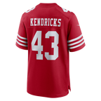 BIPIHUC SF.49ers #43 Eric Kendricks Scarlet Team Game Jersey