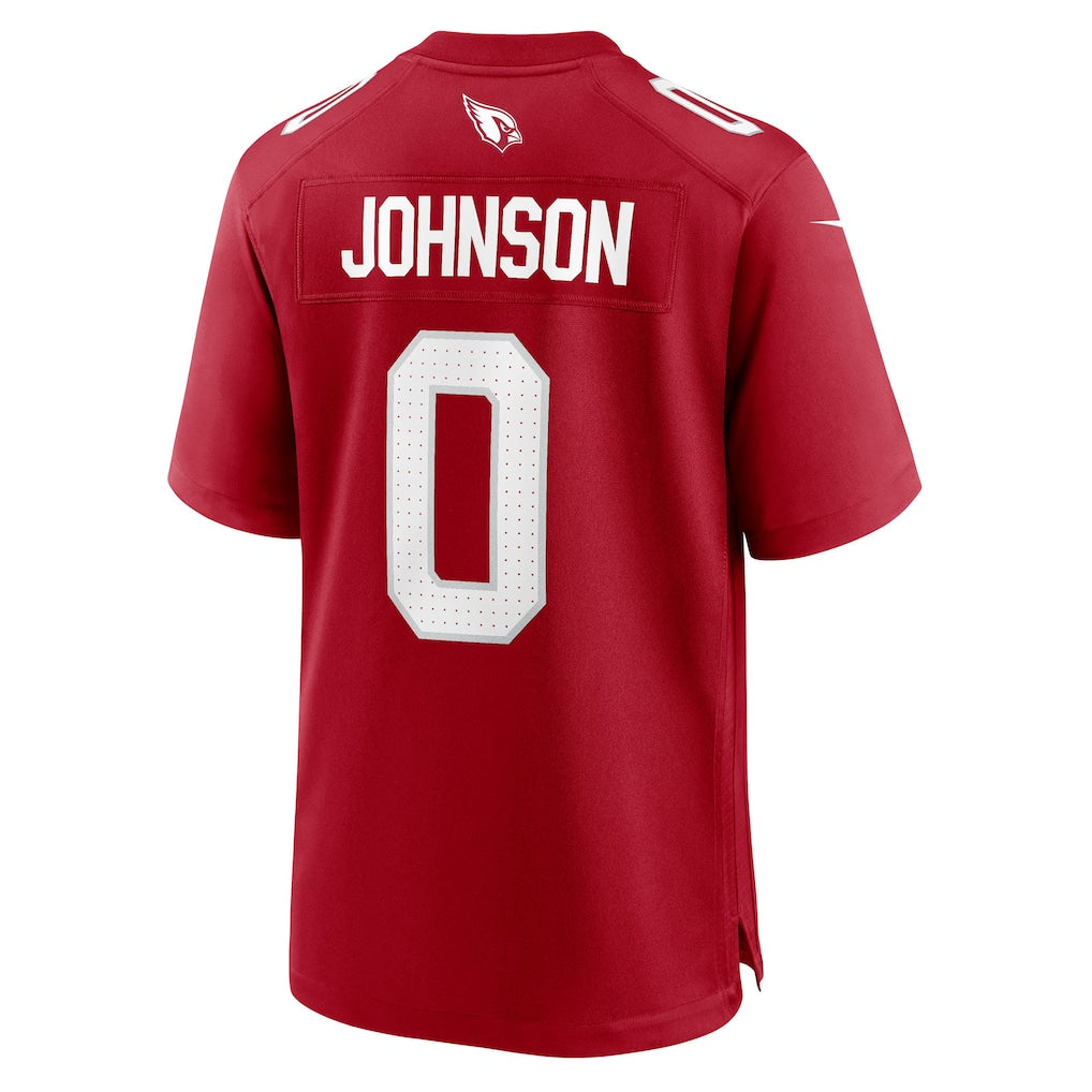 BIPIHUC A.Cardinals #0 Will Johnson Cardinal Team Game Jersey