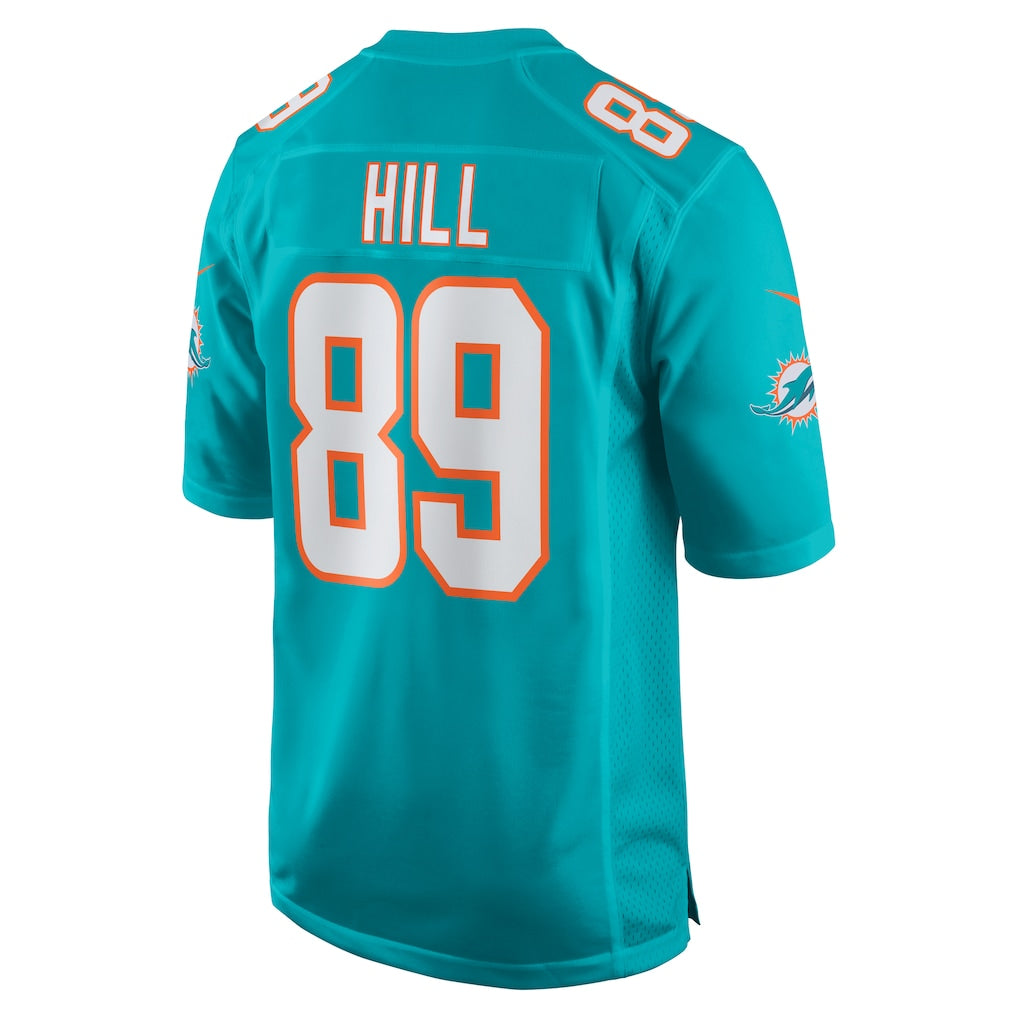 BIPIHUC M.Dolphins #89 Julian Hill Aqua Game Jersey
