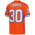 BIPIHUC D.Broncos #30 Terrell Davis Mitchell & Ness Orange 1995 Authentic Throwback Retired Player Jersey