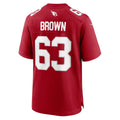 BIPIHUC A.Cardinals #63 Evan Brown Cardinal Team Game Jersey