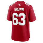 BIPIHUC A.Cardinals #63 Evan Brown Cardinal Team Game Jersey