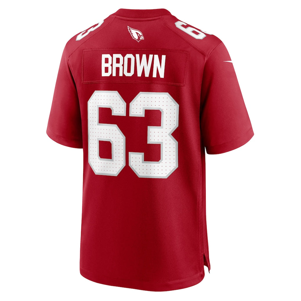 BIPIHUC A.Cardinals #63 Evan Brown Cardinal Team Game Jersey