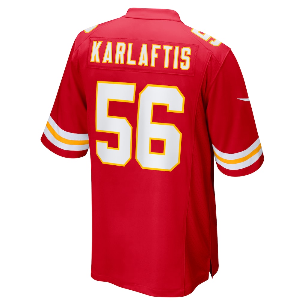 BIPIHUC KC.Chiefs #56 George Karlaftis Red Player Game Jersey