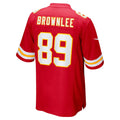 BIPIHUC KC.Chiefs #89 Jason Brownlee Red Team Game Jersey