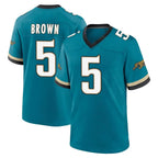 BIPIHUC J.Jaguars #5 Dyami Brown Teal Team Game Jersey