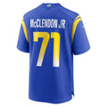BIPIHUC LA.Rams #71 Warren McClendon Jr. Royal Team Game Jersey