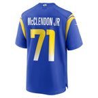 BIPIHUC LA.Rams #71 Warren McClendon Jr. Royal Team Game Jersey