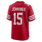 BIPIHUC SF.49ers #15 Jauan Jennings Scarlet Game Jersey