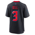 BIPIHUC H.Texans #3 Tank Dell Navy 2nd Alternate Game Jersey