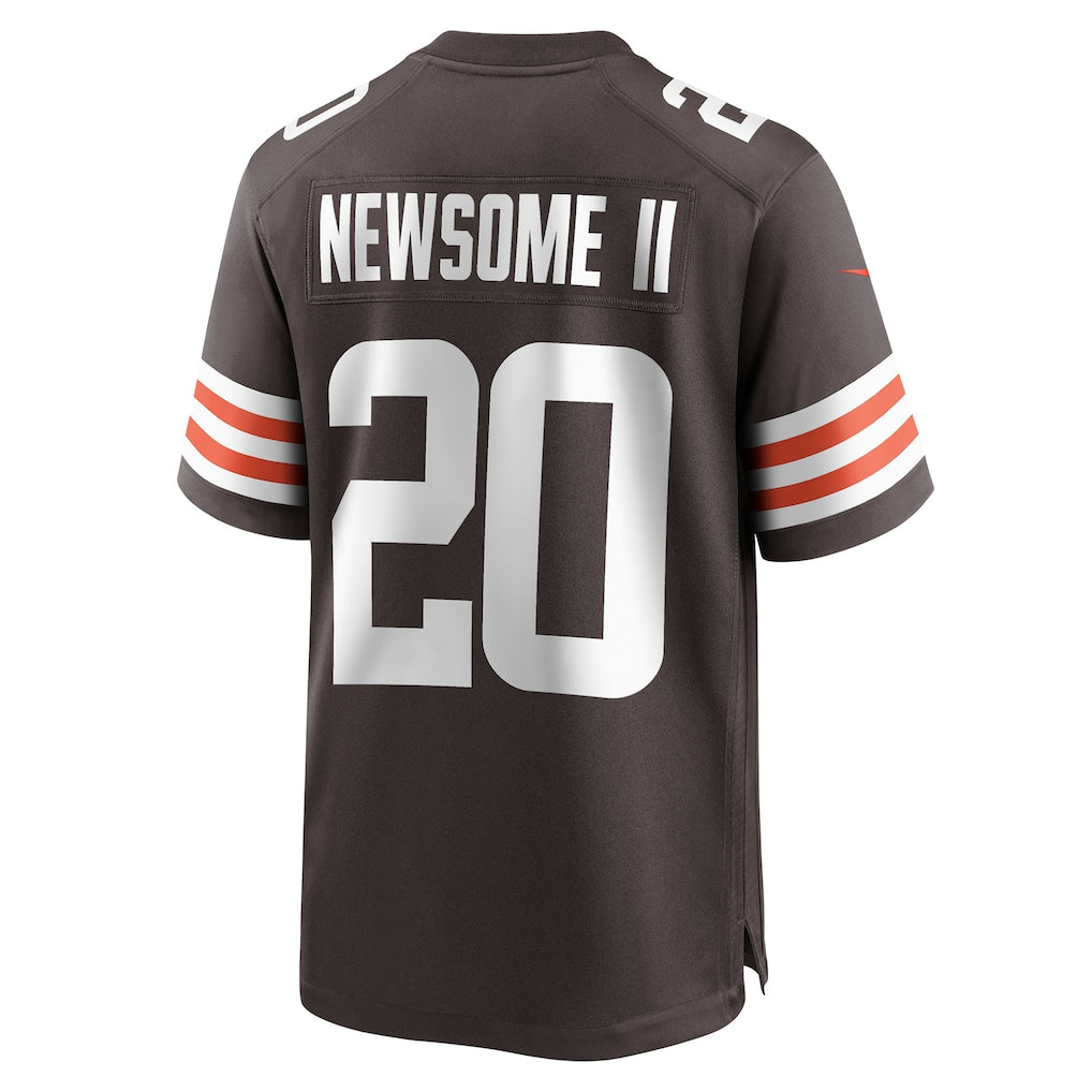 BIPIHUC C.Browns #20 Greg Newsome II Brown Game Jersey