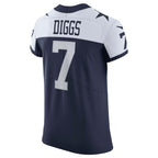 BIPIHUC D.Cowboys #7 Trevon Diggs Navy Alternate Vapor Elite Jersey
