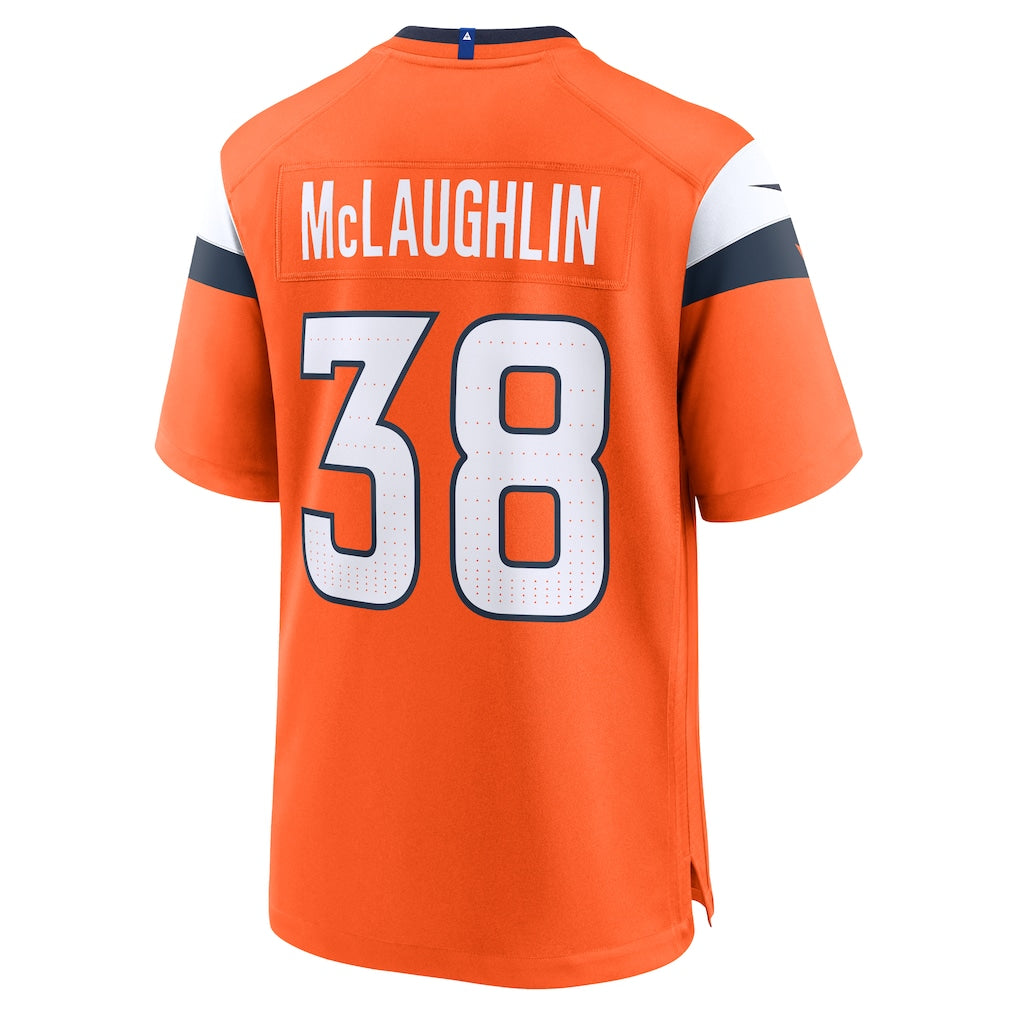 BIPIHUC D.Broncos #38 Jaleel McLaughlin Orange Alternate Game Jersey