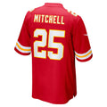 BIPIHUC KC.Chiefs #25 Elijah Mitchell Red Team Game Jersey