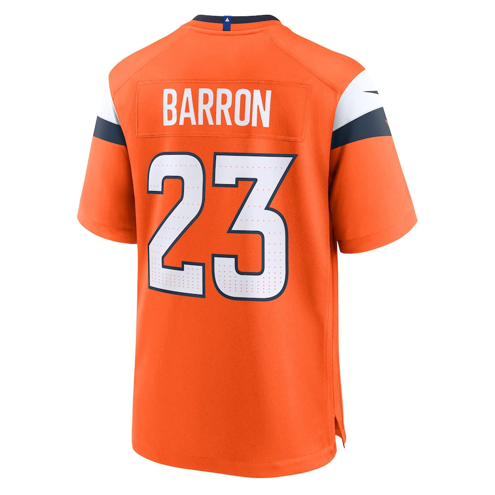 BIPIHUC D.Broncos #23 Jahdae Barron Orange Team Game Jersey
