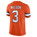 BIPIHUC D.Broncos #3 Russell Wilson Orange Vapor F.U.S.E. Limited Jersey