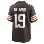 BIPIHUC C.Browns #19 Cedric Tillman Brown Game Jersey