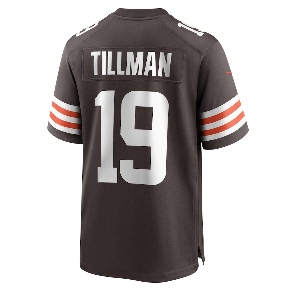 BIPIHUC C.Browns #19 Cedric Tillman Brown Game Jersey