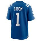 BIPIHUC IN.Colts #1 Groom Royal Game Jersey
