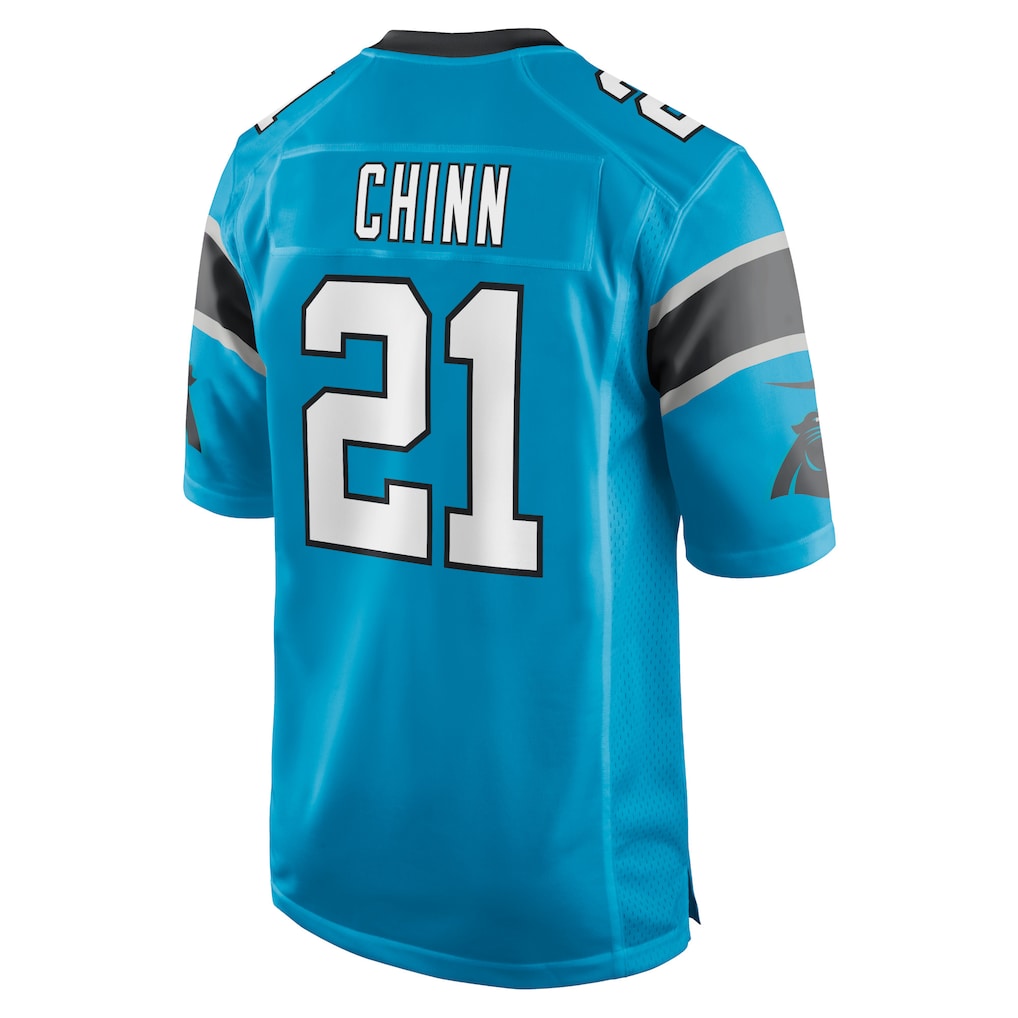 BIPIHUC C.Panthers #21 Jeremy Chinn Blue Game Jersey