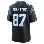 BIPIHUC C.Panthers #87 Brycen Tremayne Black Team Game Jersey