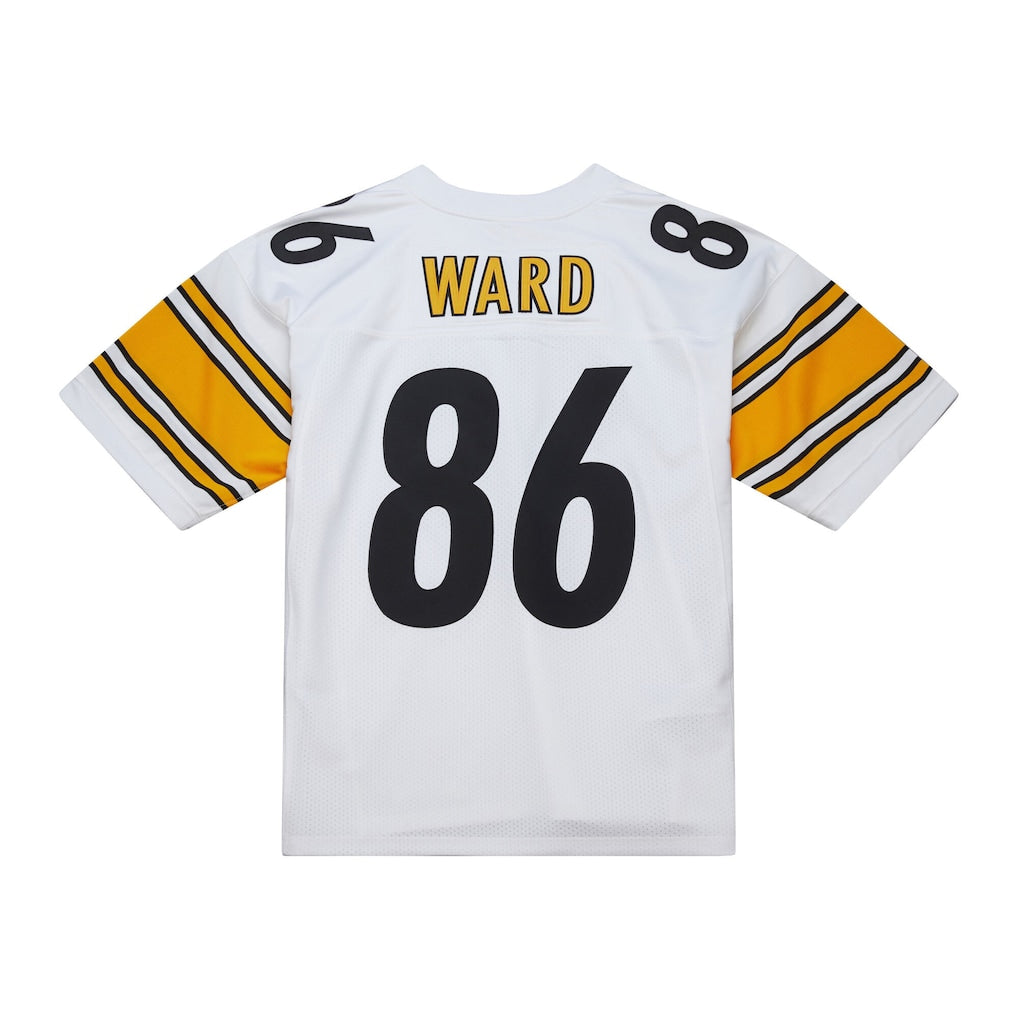 BIPIHUC P.Steelers #86 Hines Ward Mitchell & Ness White 2005 Authentic Throwback Retired Player Jersey