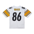 BIPIHUC P.Steelers #86 Hines Ward Mitchell & Ness White 2005 Authentic Throwback Retired Player Jersey